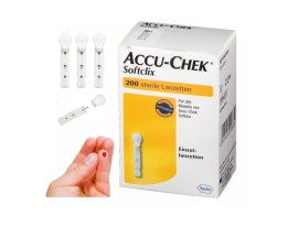 Lancetas Accu-Chek Soft Clix - 200 Unid - Roche